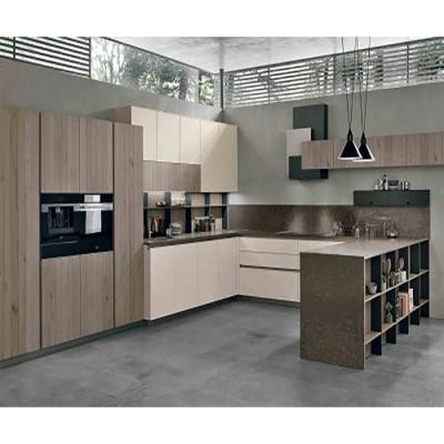 China Eco-friendly / Waterproof Durable Classic Balom Style Cabinets Design Italian Kitchen Furniture Modern Home With Soft Closing for sale