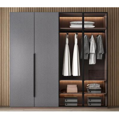 China (Other) New Design Customized Modern Wooden Adjustable Sliding Door White Wardrobe for sale