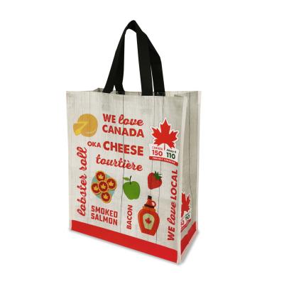 China Good Cheap Promotional Price Handled PP Laminated Non Woven Bag With Film Offset Full Color Printing Customer Bag With Inner Pocket For for sale