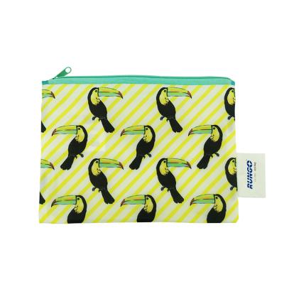 China Fashion Reusable Customized Logo Printed Portable Travel Nylon Make Up Bags for sale