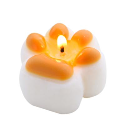 China Adorable Cat Paw Custom Art Perfume Scented Birthday Candles with Different Sizes for sale