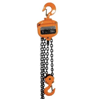 China Chain Block 5 Ton Manual Chain Hoist Small Hand Pull Lifting Manual Chain Block for sale