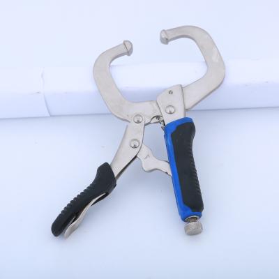 China Easy Tip Soft Steel Adjustable C-Handle C-Clamp Locking C-Clamp Operation Welding Locking Pliers for sale