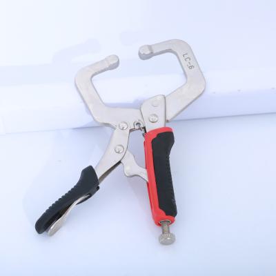 China Easy Operation Handle Heavy Duty Plastic C-clamp Vise Quickly Clamps Wood Working Hand Tools for sale