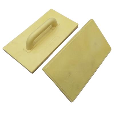 China SQUARE normal size product place spec. 14x28cm PU trowel 14x28cm yellow building color package handle container blade plastic hardware for sale