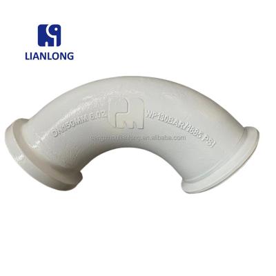 China Machinery Repair Shops Schwing Concrete Pump Elbow Sany Delivery Duct Elbow Concrete Pump Elbow DN125 R180 90D for sale