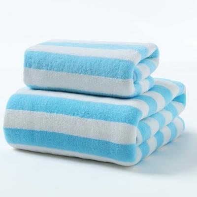 China Wholesale Custom Hypoallergenic Custom Logo Coral Fleece Soft Absorbent Wash Face Towel Bath Towel Set for sale