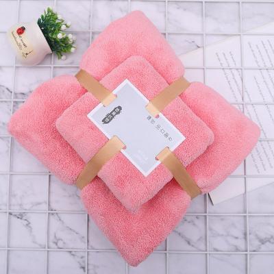 China Custom High Quality QUICK DRY Microfiber Towel Set Custom Gift For Bathroom Towel Set Kids Bath Towel Soft And Absorbent Well for sale