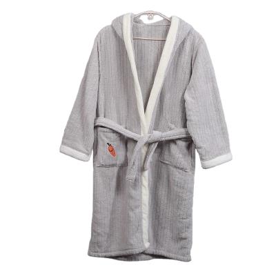 China China manufacture high quality QUICK DRY bathrobe with hood kids fluffy bathrobe super soft child bathrobe for sale