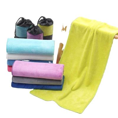 China Lightweight Microfiber Travel Sports Towel Yoga Towel Hypoallergenic Quick Dry Gym Towel for sale