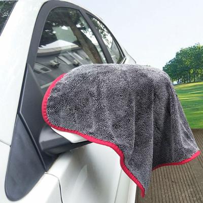 China 40*60CM QUICK DRY or Custom Absorbent Microfiber Twisted Loop Cloth Car Drying Towel Car Wash Towel for sale