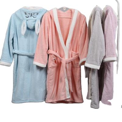 China Factory Export High Quality Bathrobe QUICK DRY With Hood Child Bath Robe Super Soft Kids Bathrobe for sale