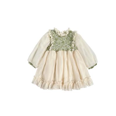 China Sustainable OEM Toddler Girl Dress Princess Clothes Children Birthday Party Wedding Dress Kids Embroidered Boutique Dresses for sale