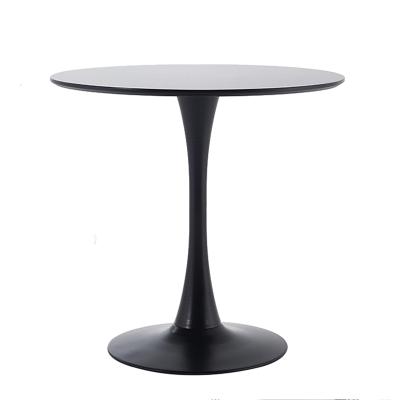 China (Other)Adjustable Modern Dining Furniture Black Round Dining Table for sale