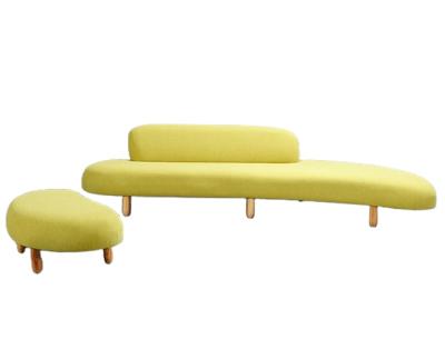 China Modular Nordic Sofa Furniture Modern Living Room Lobby Style Simple Curved Sofa Relax Area for sale