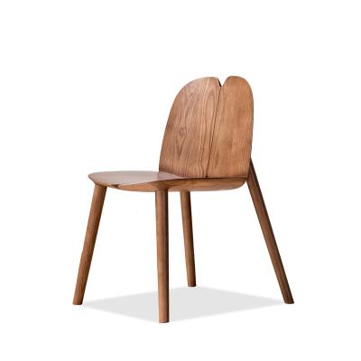 China Convertible Modern Nordic Solid Wood Dining Chair Wood Restaurant Dining Chairs Wood for sale