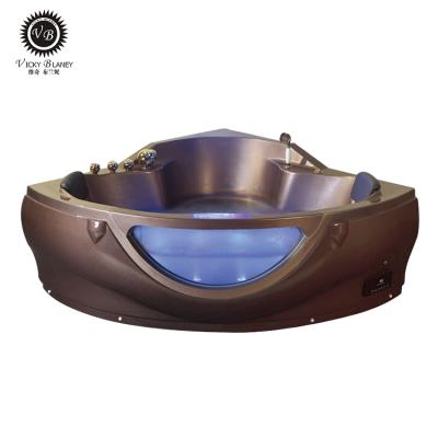 China Color Free Custom Antique Copper Clad Whirlpool Massage Bathtub With Air Bubble Jet for sale