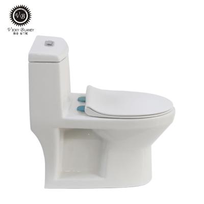 China Modern Modern Ceramic Bathroom Washdown Bowl One Piece Porcelain Toilet for sale