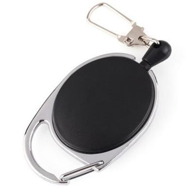 China Plastic ID Holder Lanyard Name Tag Card Retractable ABS Zinc Alloy Badge Metal Pull Badge Reels Reels Key Ring Chain Recoil Belt Clips for sale