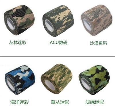 China 5M ANTI-STATIC Camera Gun Camouflage Tapes Stretch Army War Game Survival Jungle Adventure Wrap Tapes Hunting Telescope Rifle Stickers for sale