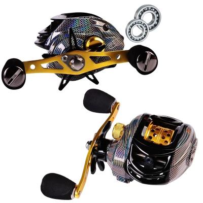 China Waterproof 7.2:1 Metal Wire Cup 18+1BB Baitcasting Fishing Reel Metal Bait Cast Reel High Speed ​​Reel With Magnetic Brake for sale