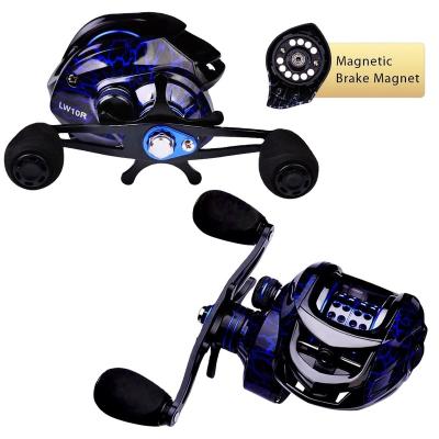 China Cheap Metal Wire Cup Reel Baitcasting Reel Power High Speed ​​Fishing 7.2:1 Bait Casting Wheel Saltwater Drag Fishing Reel for sale