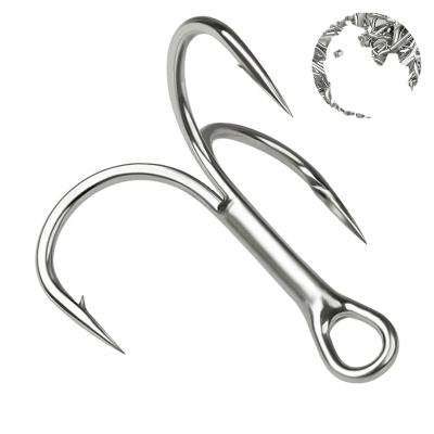 China Ocean Beach Fishing Hooks Super Strong Treble Fishing Tackle High Strength High Carbon Steel Seawater Building Hook for sale