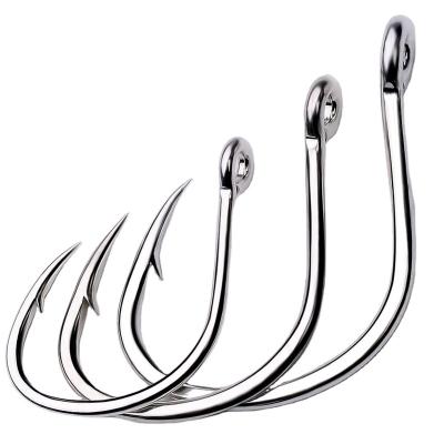 China Ocean Beach Fishing Hook Building With Ring Auxiliary Hook High Carbon Steel Hook Iseama Shore Barbed Jig H17602 for sale