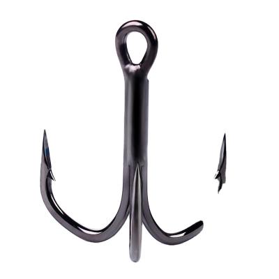 China Ocean Beach Fishing High Carbon Steel Strong Treble Hook Building Lure Hook Saltwater Fishing Treble Hooks L21501 for sale