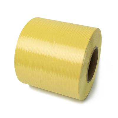 China New style modern design flame retardant precise yarn diameter 1500d dyed aramid yarn glory flavor yellow textile for sale