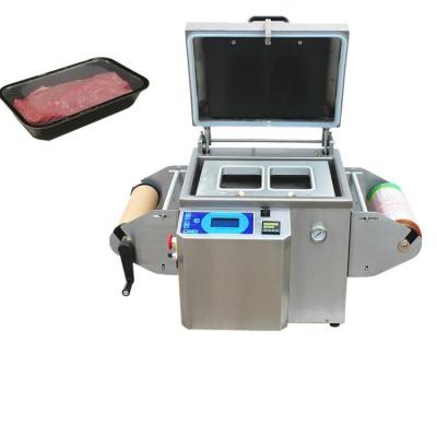 China Food Gas Nitrogen Machine Food Sealing Packing Sealing Meat Tray Sealing Machine For Sale for sale