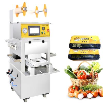 China Automatic Food Food Tray Nitrogen Making Sealer Packing Machine for sale