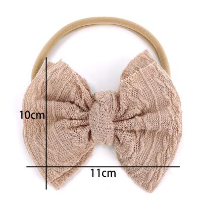 China Hot Selling High Quality Hair Accessories Headbands Hair Bow Elastics For Newborn Infant Kids Toddlers Girls for sale