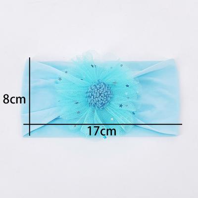 China Finest Hair Accessories Price Factory Supply Custom Directly Printed Flower Headbands Baby Accessories Elastic Headband for sale