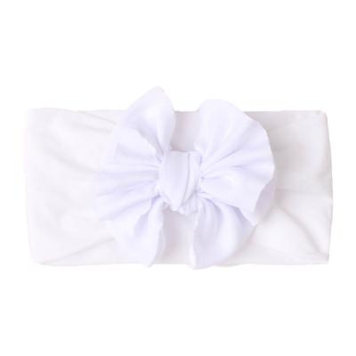 China best price hair accessories china manufacture quality velvet soft bow headband winter knot infant headbands for sale