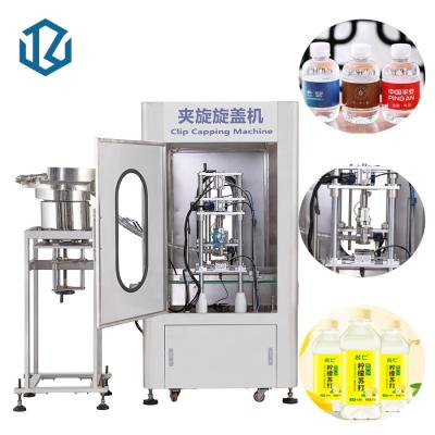 China The new style food capping machine production line of dairy food labeling machine paste jam liquid sealing setable bottle filler for sale