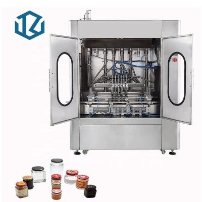 China Automatic Liquid Food Sauce Paste Filling Machine Production Oil Jam Butter Food Peanut Processing Line for sale