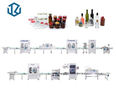 China Food Supply Total Solutions Syrup Drinks Beverage Sauce Jam Filling Machine Processing Equipment Capping Production Line for sale