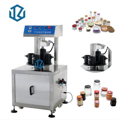 China Food 8th generation new style semi-automatic setable and automatic jar bottles twist off vacuum can sealing capping machine for sale