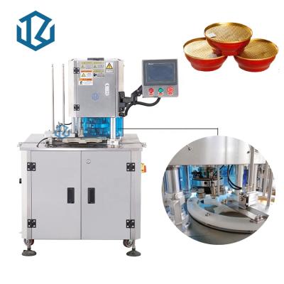 China High Speed ​​Automatic Aluminum Food Cup Sealing Machine Tin Can Sealing Machine for sale