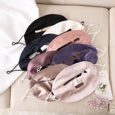 China 100% Silk Hanging Ear Premium Full face Mask Silk UV resistant breathable double-sided heavy weight 100% Silk Face Cover for sale