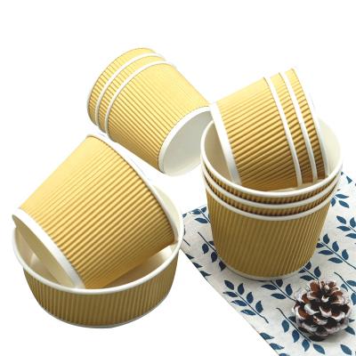 China Materials Food Grade Disposable Ripple Recycled Take Out Paper Bowl With Microwaave PP Lids for sale