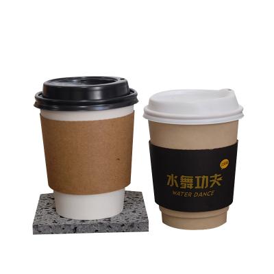 China Brown Kraft Biodegradable Disposable Recyclable Single Wall Paper Cup Masks Fan Bag Custom Customized Logo With PS PP Lids for sale