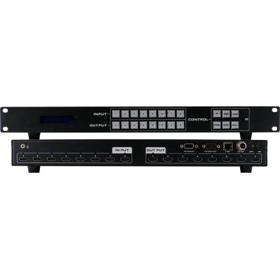 China 8x8 HDMI Matrix Seamless Video Matrix Changer supports to rename inputs and outputs V1016 for sale