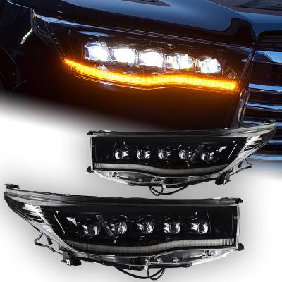 China Car Lights For Toyota Highlander 2015 Automotive Accessory Headlights Kluger Headlight Projector Lens Kluger Signal LED Lamp Drl Automotive Accessory for sale