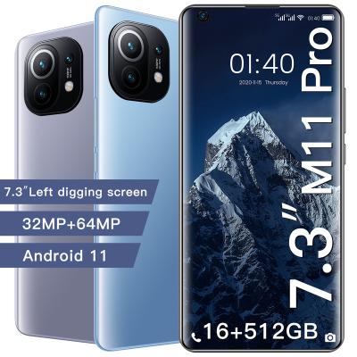 China 3G M11 Pro 16GB+512GB 7.3 Inch Supports Smart Wake Up Face Recognition Dual Screen Fingerprint Mobile Phone 5G Smartphone for sale