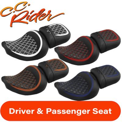 China Microfiber Leather+Foam+Iron+PP Plastic C.C. RIDER Driver Passenger Seat Fit for Indian Springfield16-21 Chieftain14-21 for sale