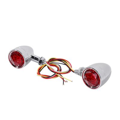 China TCMT High Quality Plastic Turn Signal For Harley XF1406107-E Chrome Bullet Indicators Blinker Lamp Red Fit For Harley Choppers Motorbikes for sale