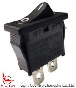 China Wholesale Boat Rocker Switch, ON-OFF SPST, 21*10mm, R6, Black, 6A 250V 10A 250V for sale