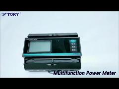 3 Phase Multifunction Power Meter Multi Tariff Rate Rail Mounting High Accuracy